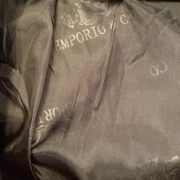 EMPORIO & Co black ultra suede blazer  Jacket made in Italy women’s Size XL - Picture 8 of 10